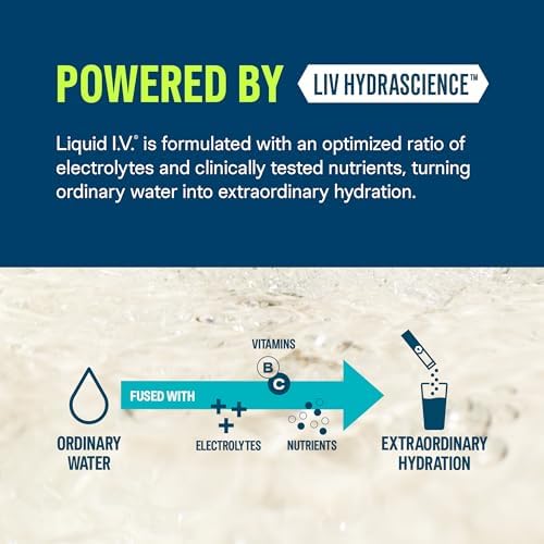 Liquid I.V. Hydration Multiplier Lemon Lime Electrolyte Powder Drink Mix, 16 Servings K2401