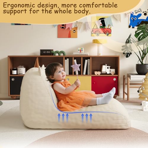 COMAX Unicorn Bean Bag Chair for Kids with Filler, Pink H562644