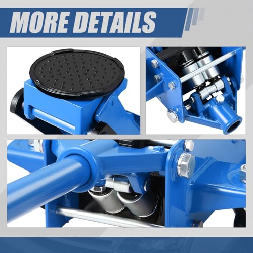 Auto Dynasty 4 Ton Low Profile Floor Jack, Heavy Duty Steel Hydraulic, Yellow B7990