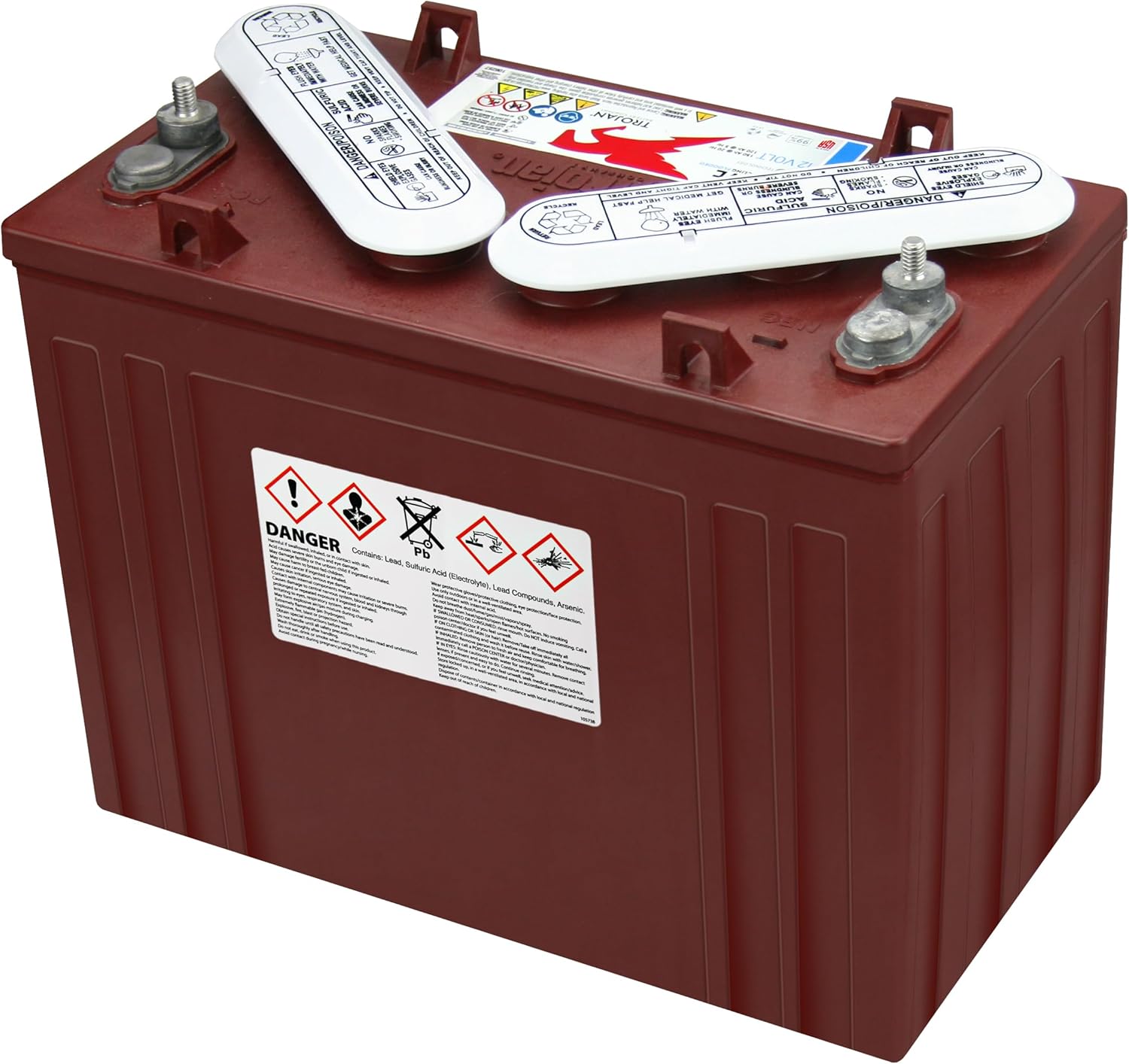 Trojan T-1275 12V 150Ah Deep Cycle Battery x2 F132