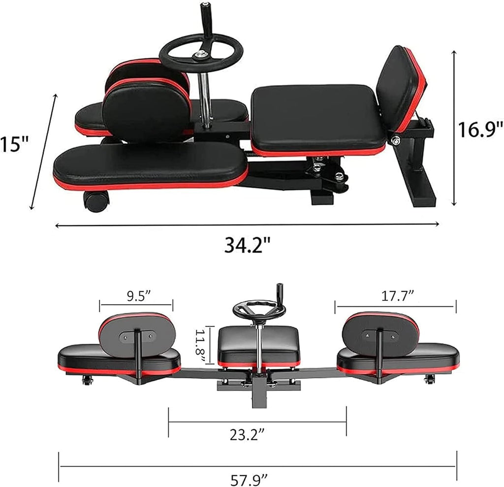 NArra Leg Stretcher Machine, Adjustable 330lbs Heavy Duty for Home Gym Yoga F2651