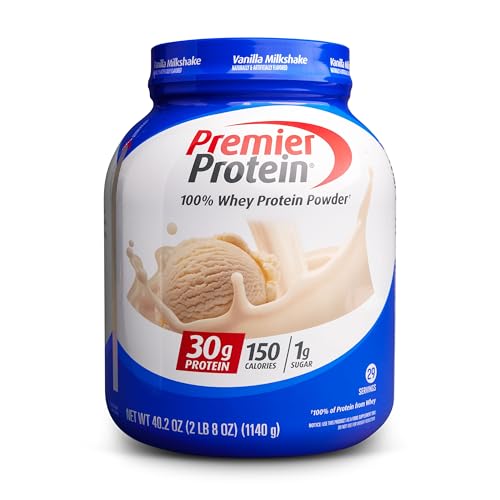 Premier Protein Powder, Vanilla Milkshake, 30g Protein, 17 Servings V9109