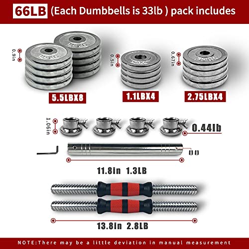 Adjustable Dumbbell Set with Carry Box for Home Gym B6990