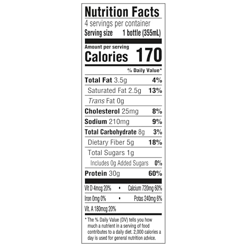 Oikos Protein Shake Salted Caramel 30g Ready to Drink 12 fl oz 12 Count L3074