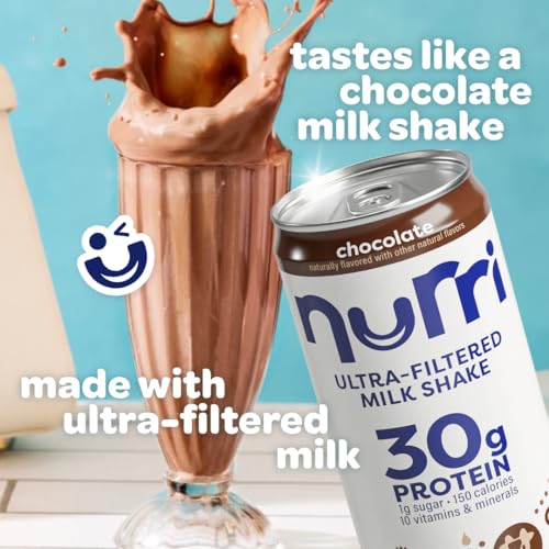 Nurri Ultra Filtered Milk Shake Vanilla, 11 fl oz, 12 Cans P71053