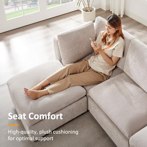 Modular Sectional Sofa with Ottoman for Small Apartments U669203