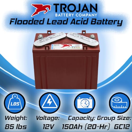 Trojan T-1275 12V 150Ah Deep Cycle Battery x4 X67575