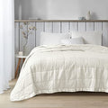 Madison Park Cambria Down Alternative Blanket, Premium 3M Scotchgard Moisture Wicking Treatment, Lightweight and Soft Bed Cover For Summer with Satin Trim, Oversized King Taupe