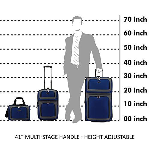 U.S. Traveler New Yorker Lightweight Softside Expandable Rolling Luggage 4-Piece Set N675