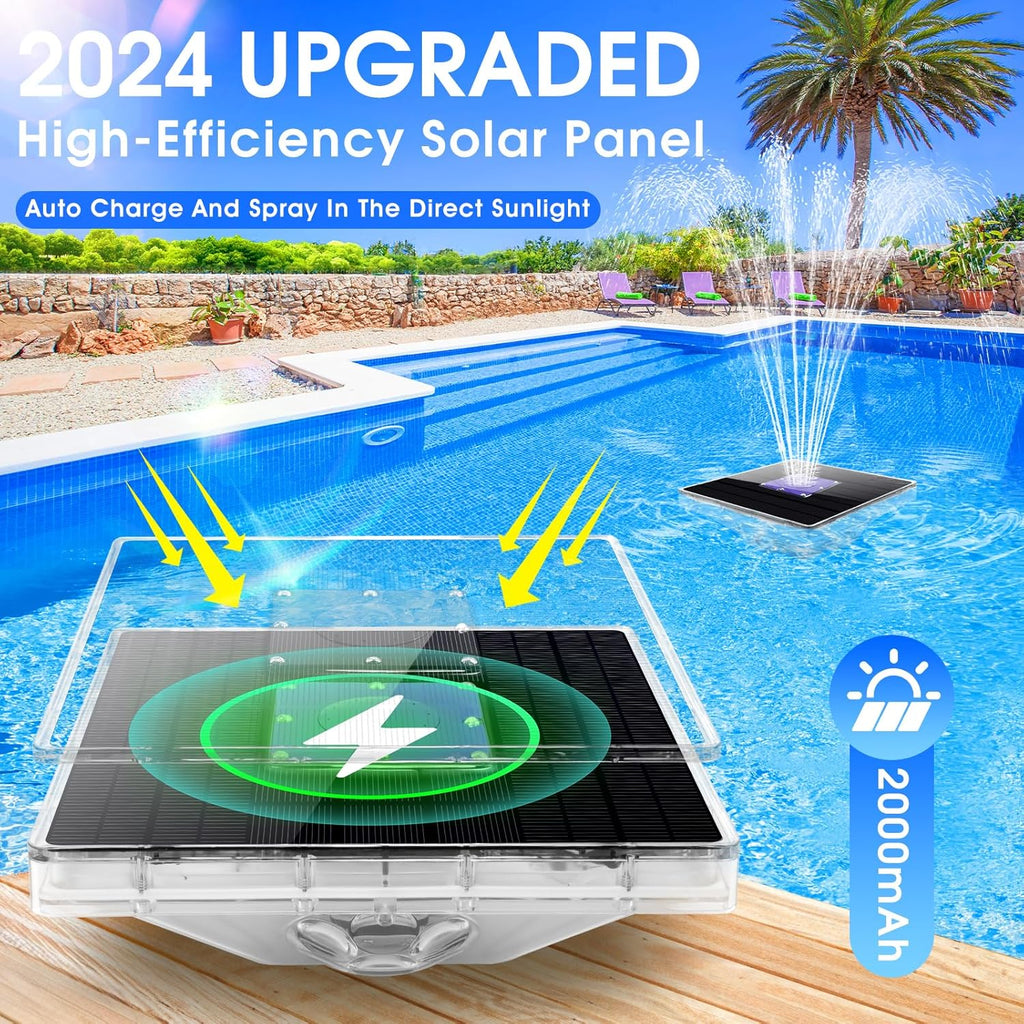 Floating Pool Fountain with Lights and Remote S569402