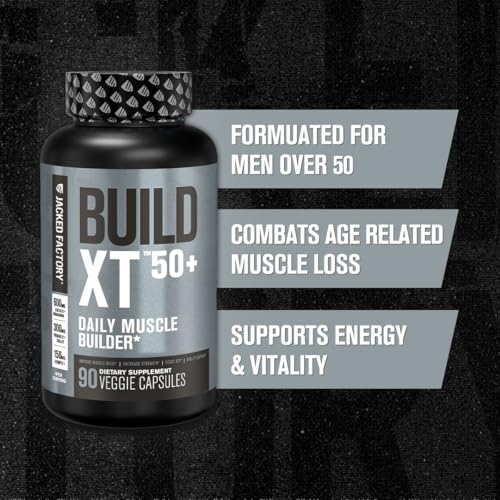 Jacked Factory Build-XT Daily Muscle Builder Supplement - 60 Veggie Pills C560