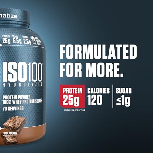 Dymatize ISO100 Whey Protein Powder, Cookies & Cream, 20 Servings E355002
