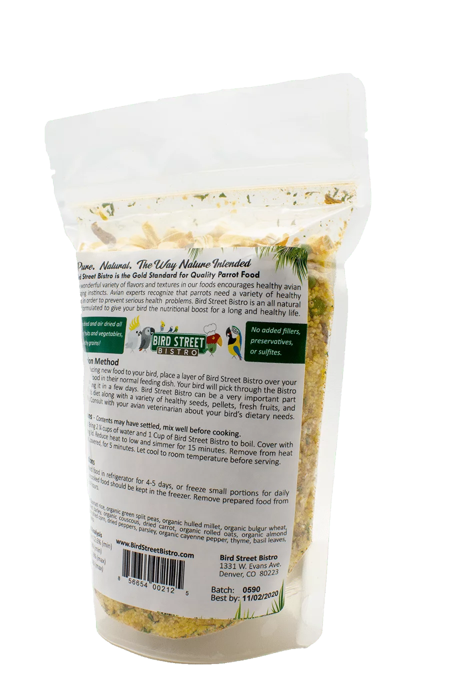 Tropical Feast Bird Street Bistro Natural Parrot Food D409356