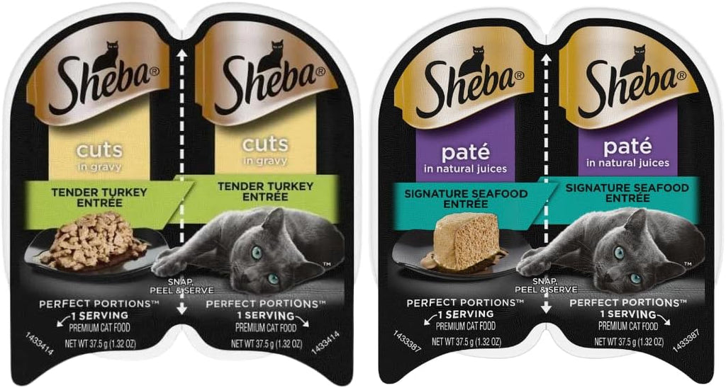 LarasBundle Sheba Cat Food Wet Variety Pack, 24 Servings I205941