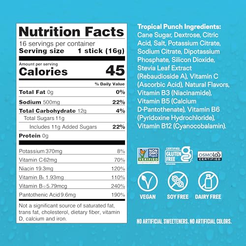 Liquid I.V. Hydration Multiplier Lemon Lime Electrolyte Powder Drink Mix, 16 Servings K2401