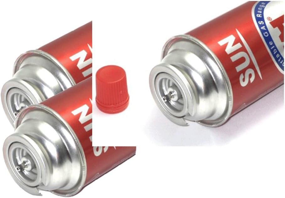 3 Pack Butane Refill Fuel Gas Can Cartridge for Portable Stove Gas Range 8oz