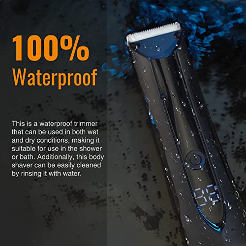 PRITECH Body Hair Trimmer for Men, Wet/Dry with Ceramic Blade N9018