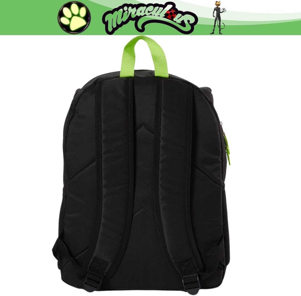Miraculous Ladybug Cat Noir Backpack 16 inch Black F8146