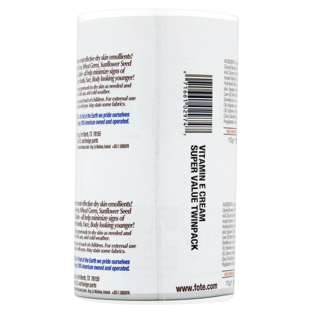 Fruit of The Earth Vitamin-E Skin Care Cream, 4 oz, 6 Pack M7728