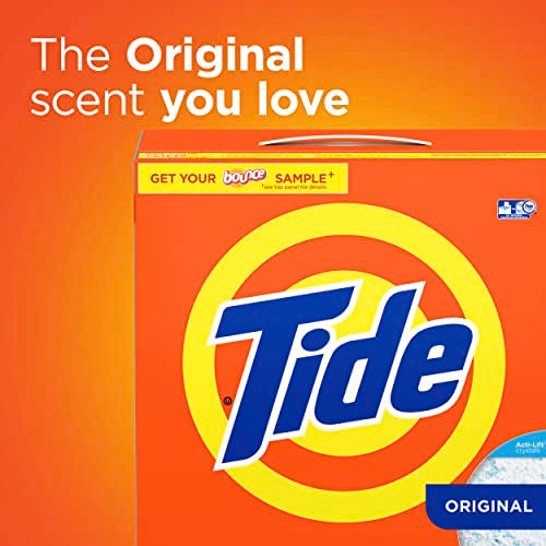 Tide Powder Laundry Detergent Original, 143 Ounce (Pack of 2) V59879