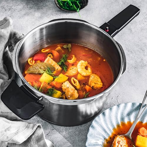 Fissler Vitaquick Premium 3 Piece Pressure Cooker Set with Glass Lid T602