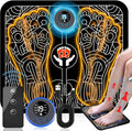 EMS Foot Massager for Neuropathy,Foot Massager Pad for Pain Plantar Relief, Muscle Relaxation,Portable & Rechargeable Feet Stimulator Massager Mat