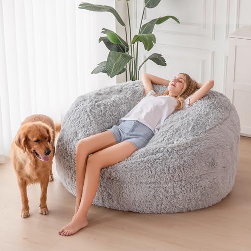 MAXYOYO Giant Bean Bag Chair Bed for Adults, Convertible Floor Sofa G466
