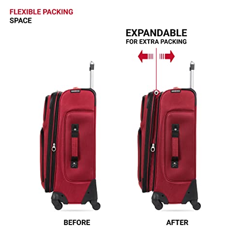 SwissGear Sion Softside Expandable Carry-On Luggage, 21-Inch, Teal U9978