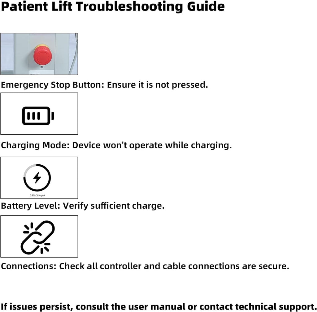 Foldable Electric Patient Transfer Lift with 2 Slings, 500lbs Capacity W76098