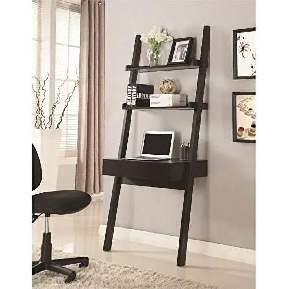 Cappuccino Wall Leaning Ladder Writing Desk H649237