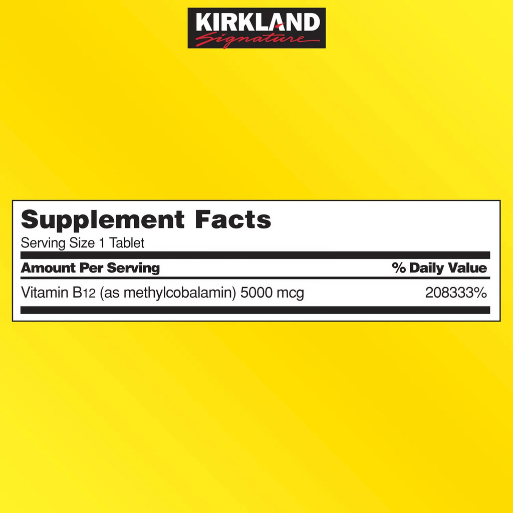 Kirkland Signature B12 5000 mcg Quick Dissolve Tablets, 300 Count Y912