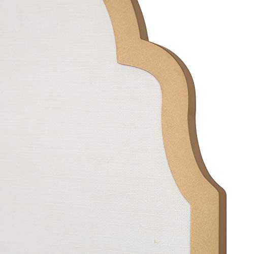 Kate and Laurel Holbrook Glam Framed Arch Fabric Pinboard, 24 x 36, Gold V337