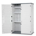 Macrout Plastic Storage Shed 4.3 x 2.5 ft Waterproof Outdoor Cabinet G522