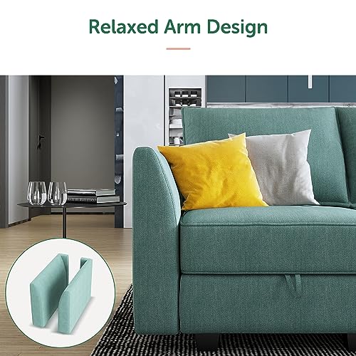 HONBAY Modular Sectional Sofa U Shaped with Storage, Grey G638
