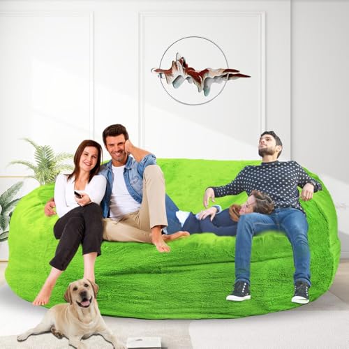 Bean Bag Chair for Adults 3FT, Soft Removable Cover, Light Gray M535251