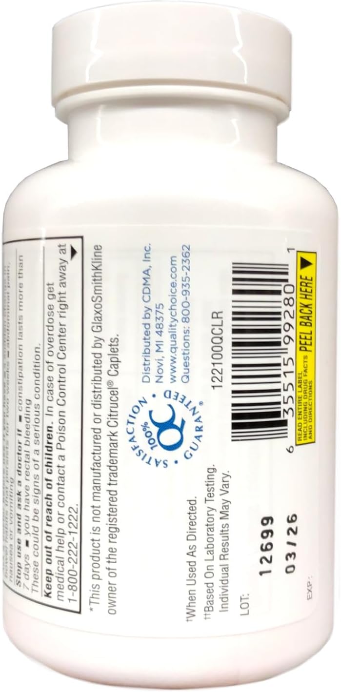 Quality Choice Fiber Therapy Caplets 100 Ct T546170