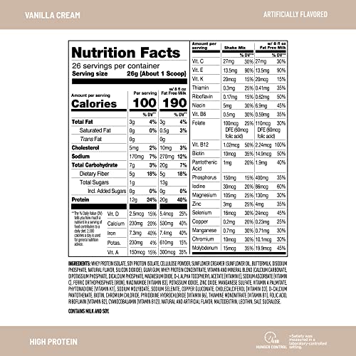 SlimFast Protein Shake, Chocolate, 20g Protein, Meal Replacement, 12 Count R712103