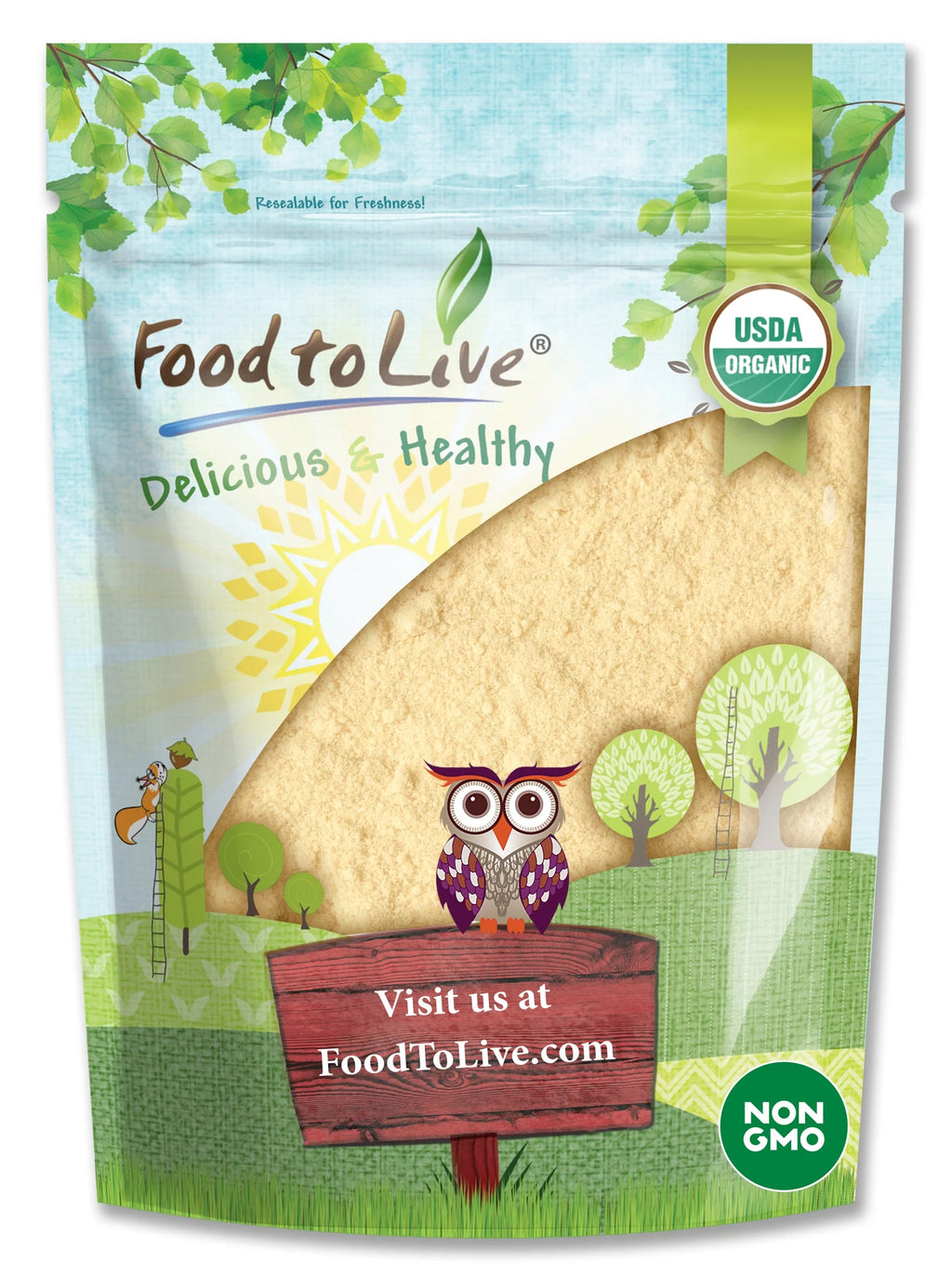 Organic Carrot Powder, 1.5 Pounds — Non-GMO, Kosher, Raw, Vegan — by Food to Live