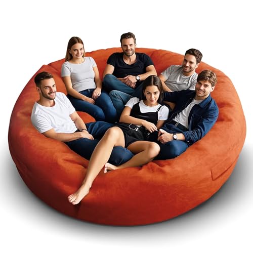 Bean Bag Chair for Adults 3FT, Soft Removable Cover, Light Gray M535251