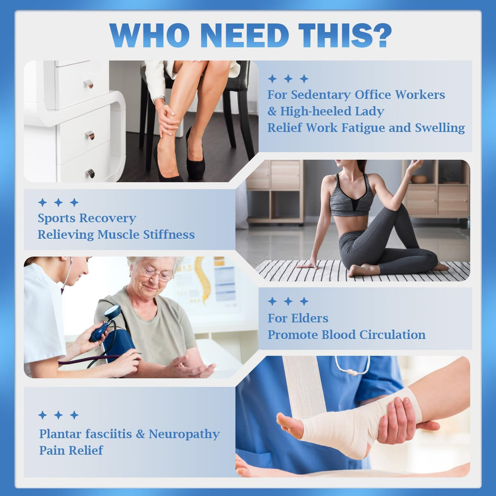 EMS Foot Massager for Neuropathy with 6 Modes & 19 Levels H12150