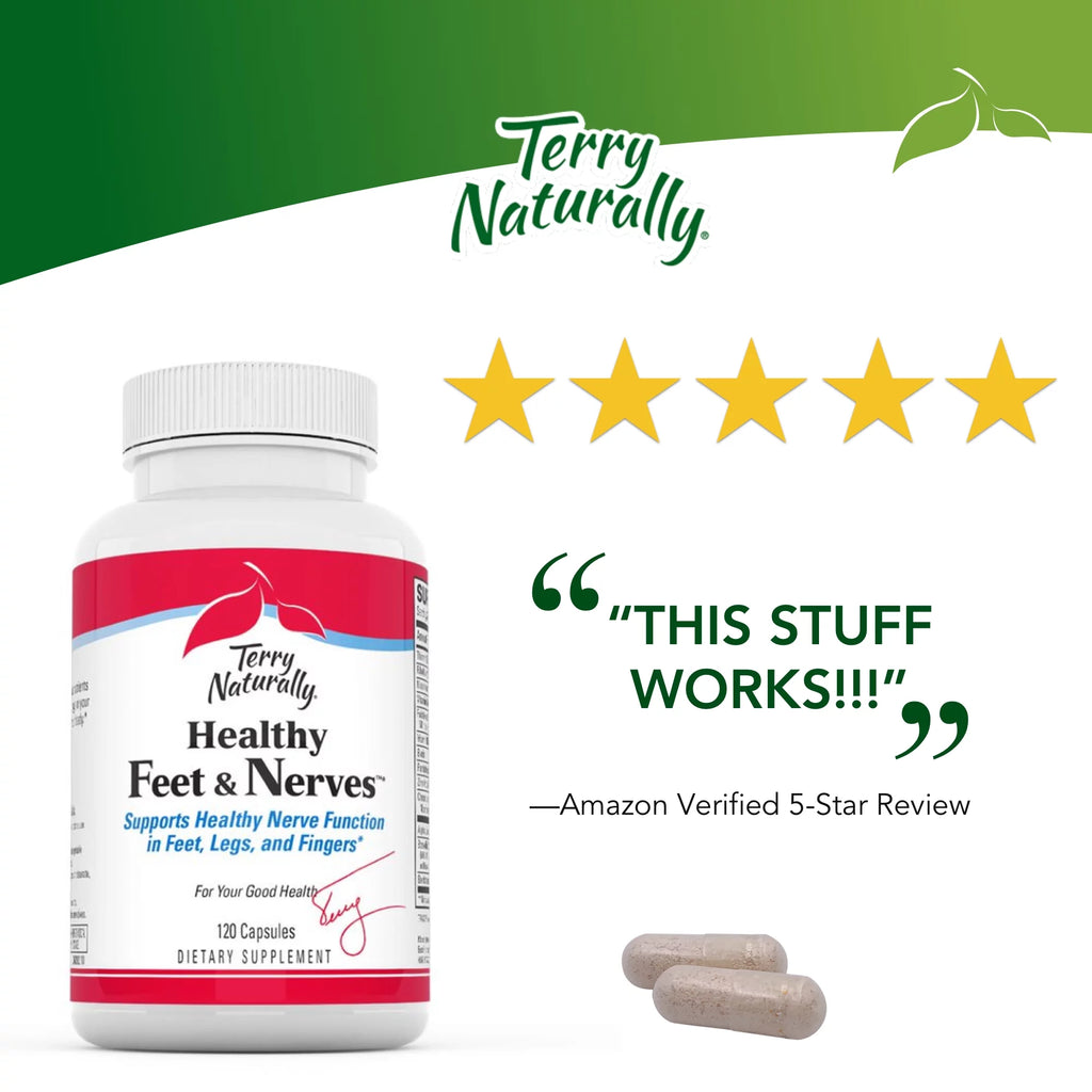 Terry Naturally Healthy Feet & Nerves, 120 Capsules by EuroPharma N166805