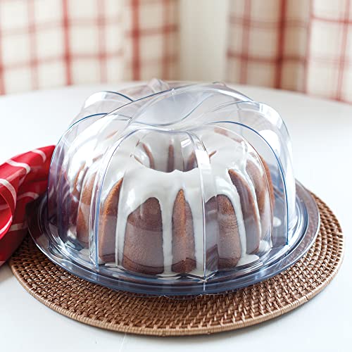 Nordic Ware Deluxe Bundt Cake Keeper, Clear D4090