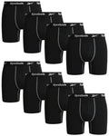 Reebok Men's Boxer Briefs - 8 Pack Performance Mens Underwear Boxer Briefs - Active Breathable Underwear for Men Pack (S-XL)