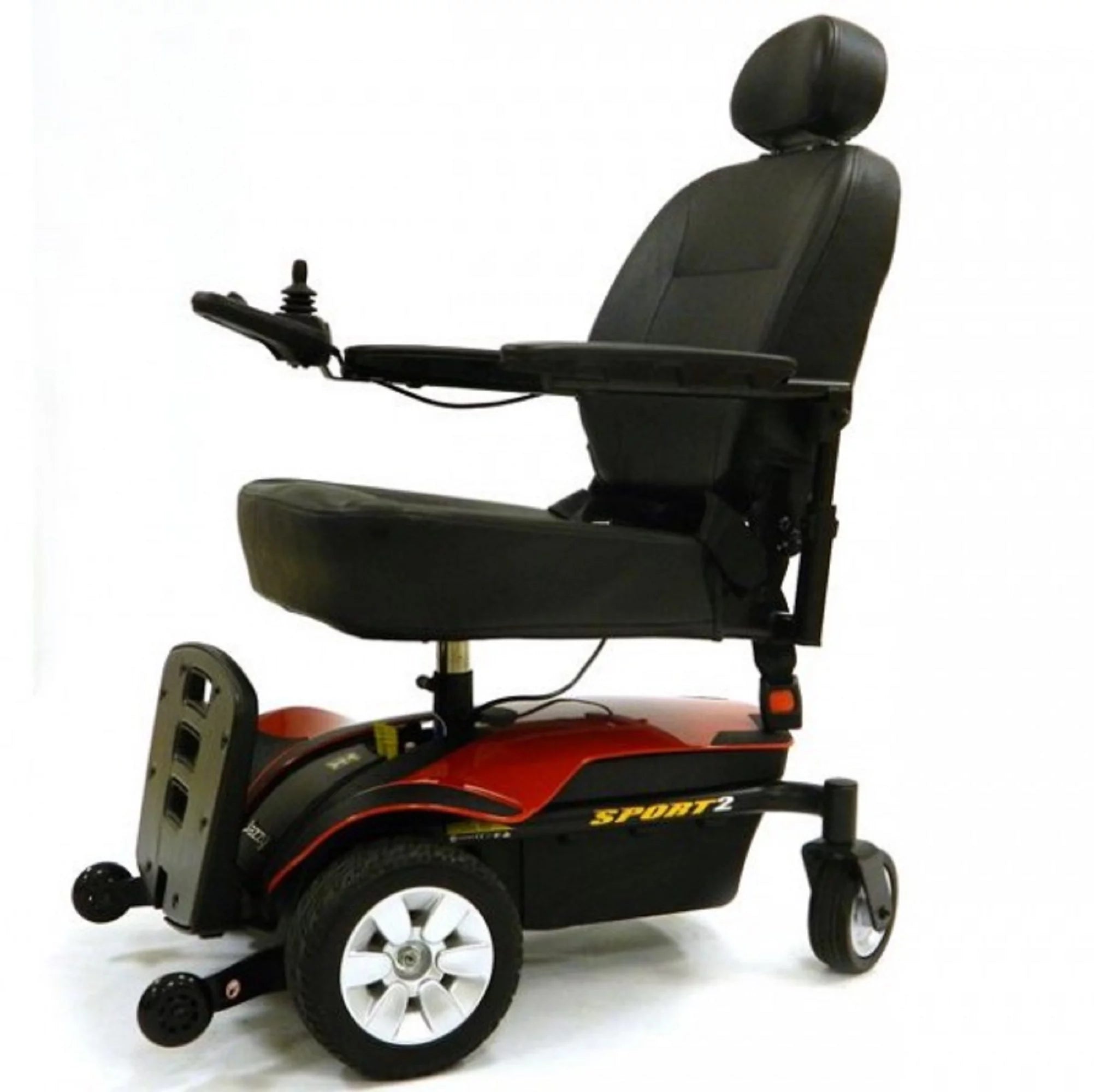 Pride Mobility Jazzy Sport 2 Front-Wheel Drive Power Chair, Jazzy Red S456