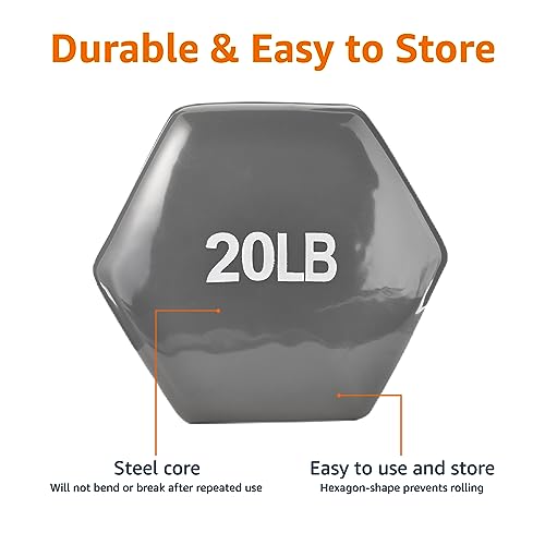 Amazon Basics Hexagon Dumbbell Set of 2 Z6677