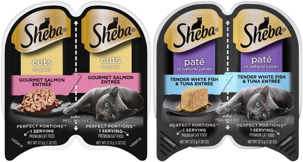 LarasBundle Sheba Cat Food Wet Variety Pack, 24 Servings I205941