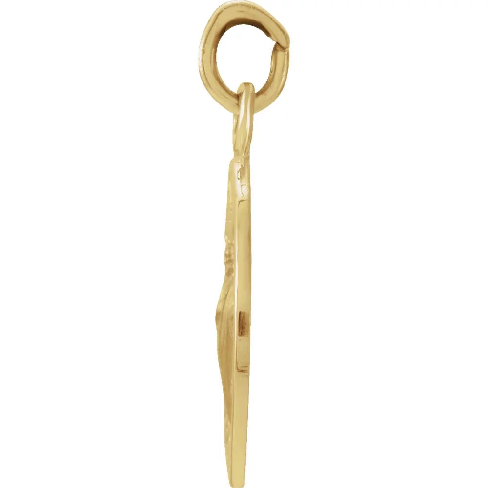 14k Yellow Gold St. Jude Thaddeus Pendant Necklace K8032