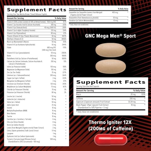 GNC AMP Men’s Ripped Vitapak Program, 4-in-1 Vitamin Pack, 30-Day Supply W179981