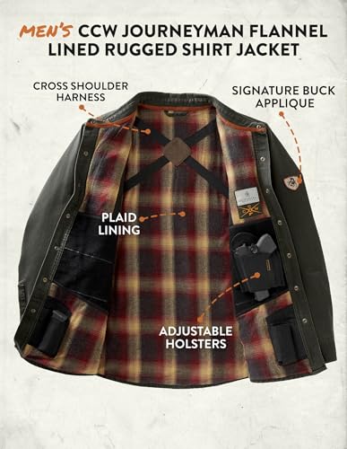 Legendary Whitetails Men's Conceal and Carry Journeyman Shirt Jacket S943458