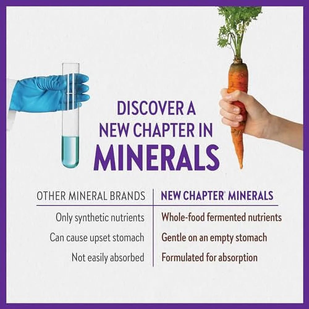 New Chapter Iron Supplement, Whole-Food Fermented with Organic Vegetables & Herbs, 60ct P371